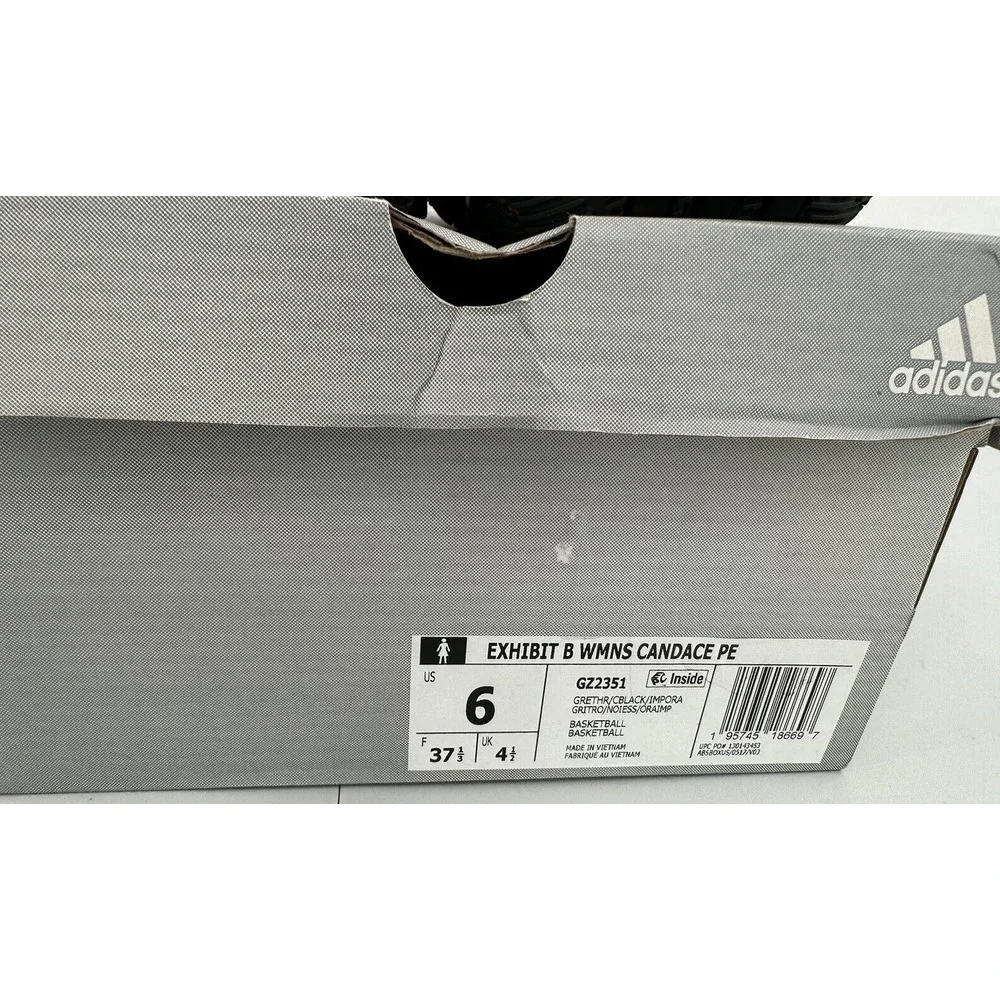 ADIDAS EXHIBIT B CANDACE PARKER MID BASKETBALL‎ SHOES Women's Size 6 Grey NEW